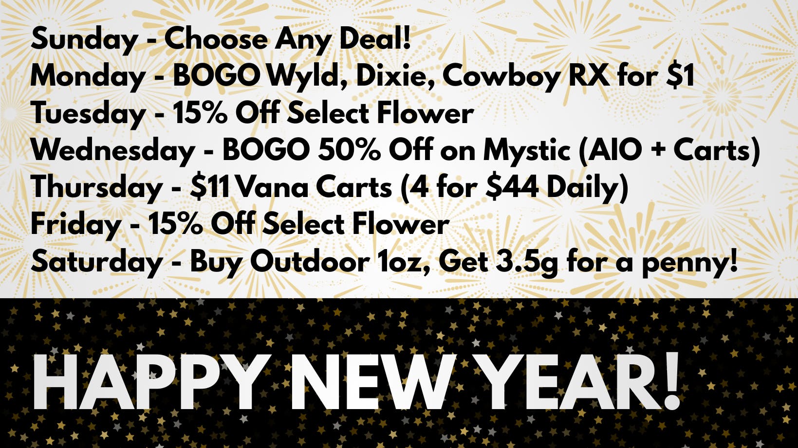 The Cannabis Store Happy New Year!