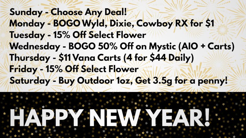 The Cannabis Store Happy New Year!