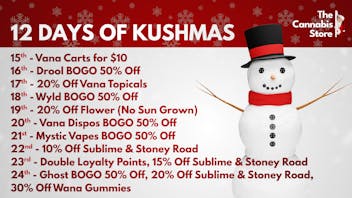 The Cannabis Store 12 Days of Kushmas!