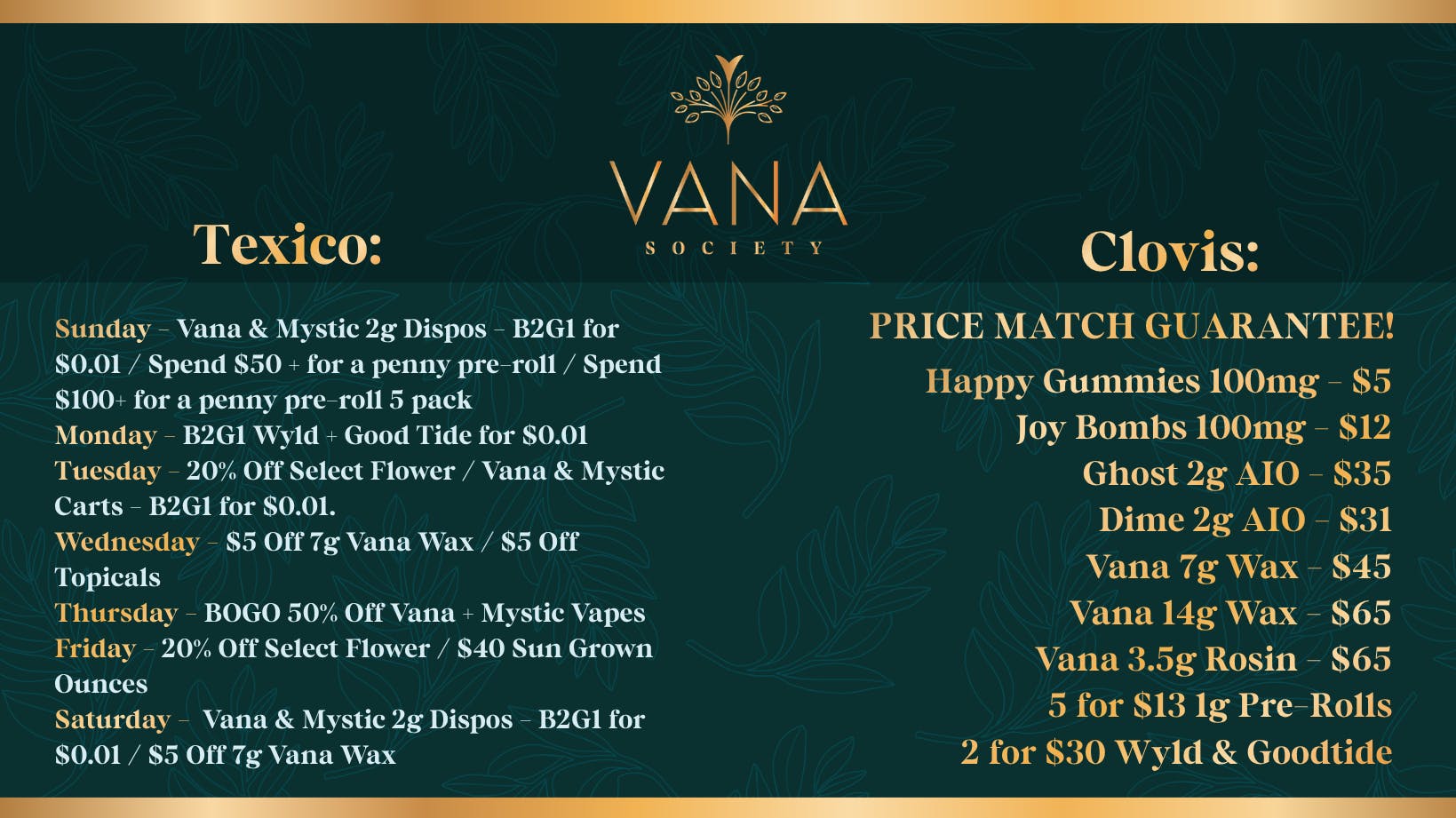 Vana Society - Clovis June Deals For You!