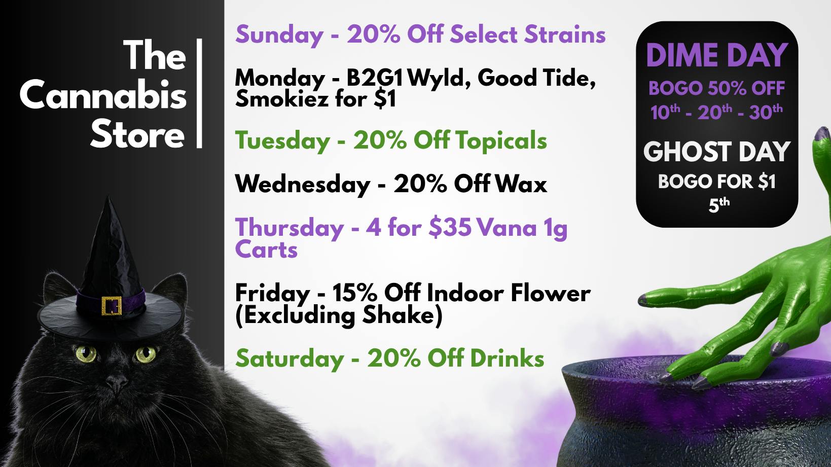 The Cannabis Store Trick or Treat? We've Got Treats For You!