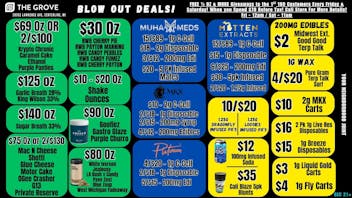 The Grove FREE 1/2 Oz & More Every Fri & Sat! Blow out Deals