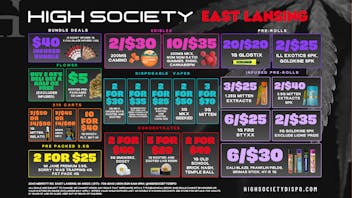 High Society East Lansing - NOW OPEN Weekly Deals!!!!