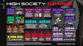 High Society East Lansing - NOW OPEN Weekly Deals!!!!