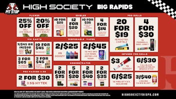 High Society Weekly Deals!!!!!
