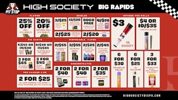 High Society Weekly Deals!!!!!