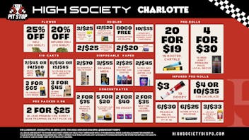High Society Charlotte Weekly Deals!!!!