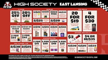 High Society East Lansing - NOW OPEN Weekly Deals!!!!