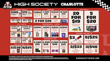 High Society Charlotte Weekly Deals!!!!