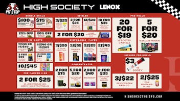 High Society Lenox - NOW OPEN Weekly Deals!!!!!!