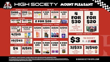 High Society Mount Pleasant Weekly Deals!!!!
