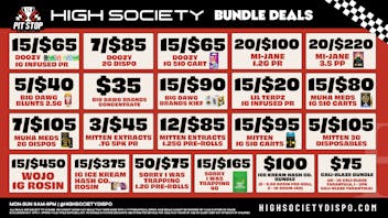 High Society Weed Dispensary Outer Birch Run MAX OUT BUNDLE DEALS ARE LIVE!!
