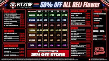 High Society 50% OFF DELI FLOWER! 25% OFF STORE HAPPY HOUR!
