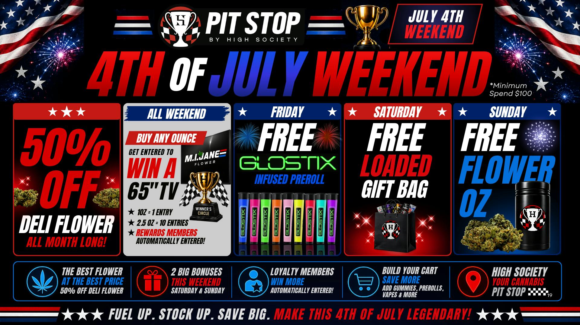 High Society Lenox - NOW OPEN 4TH OF JULY DEALS! WIN A 65" TV! FREE GIFT BAG/OZ!