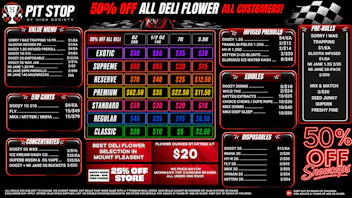 High Society Mount Pleasant 50% OFF DELI FLOWER! 25% OFF STORE HAPPY HOUR!