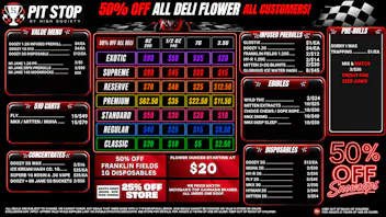 High Society 50% OFF DELI FLOWER! 25% OFF STORE HAPPY HOUR!