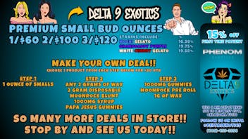 Delta 9 Exotics 🥳MAKE YOUR OWN DEAL🥳 ALL GAS⛽ 3OZ'S/$135 OTD 😲