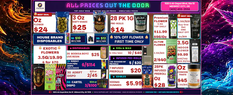 Phenom Cannabis Co BEST DEAL IN TOWN 🔥🔥🔥