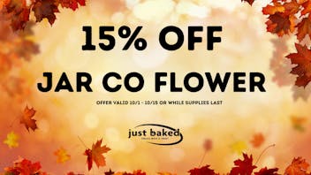 Just Baked 15% Off Jar Co Flower