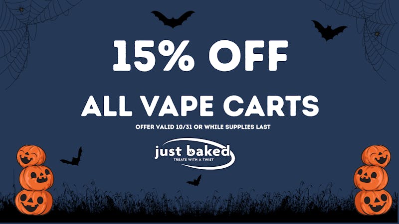 Just Baked 15% Off Vape Carts