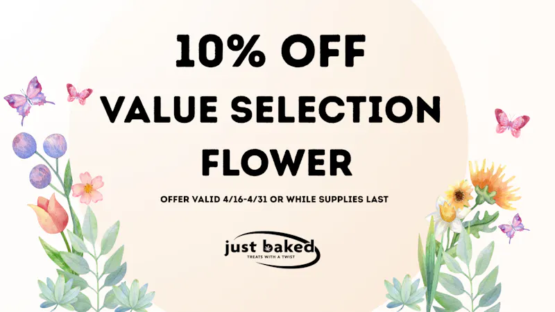 Just Baked 10% Off Value Selection