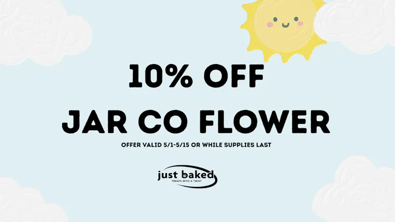 Just Baked 10% Off Jar Co Flower
