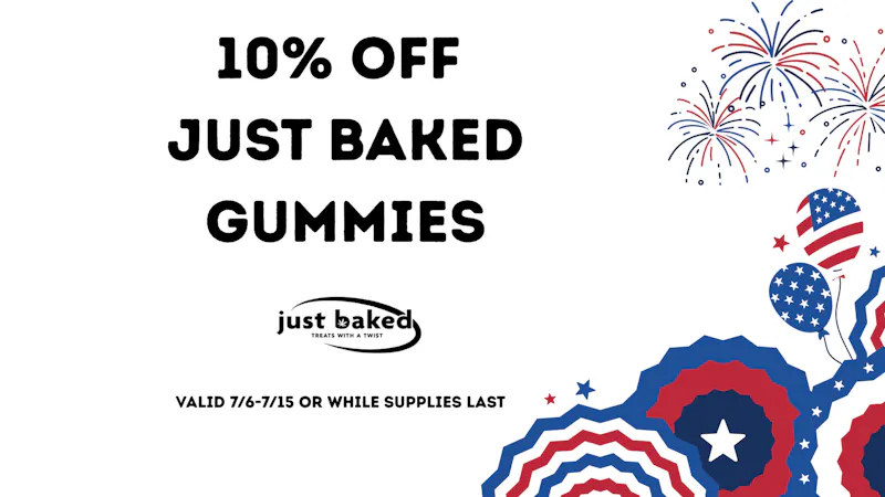 Just Baked 10% Off Just Baked Gummies