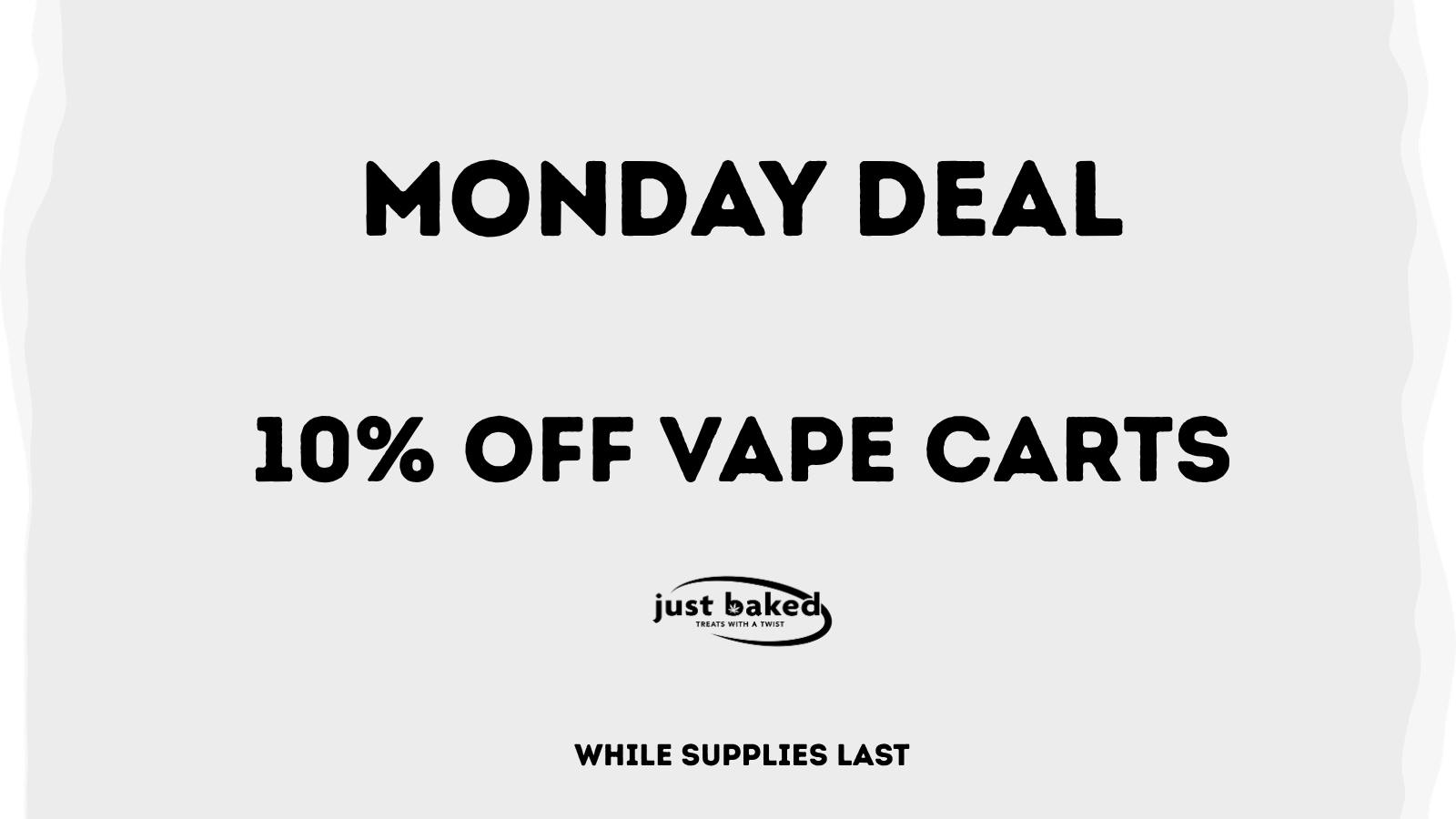 Just Baked 10% Off Vape Carts