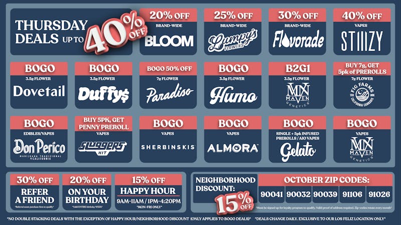 Nela Rd | Highland Park CRAZY THURSDAY DEALS!!!