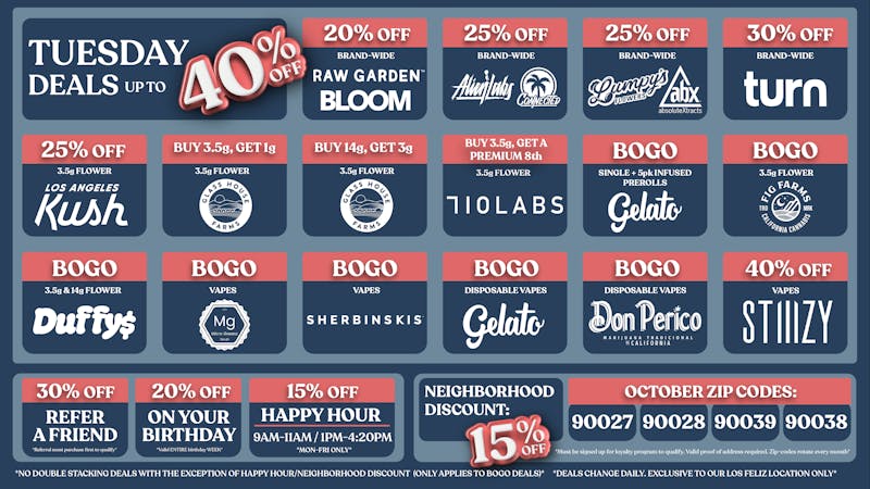 Nela Rd I Los Feliz CRAZY TUESDAY DEALS!!!