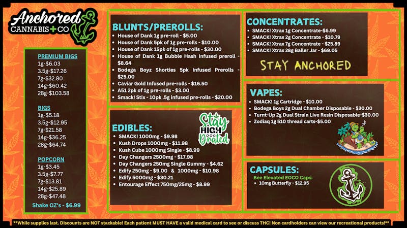 Anchored Cannabis Company - Newcastle Stock up for all your summer fun!