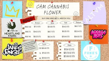 CAM Cannabis 💐CAM FLOWER PRICES OTD💐