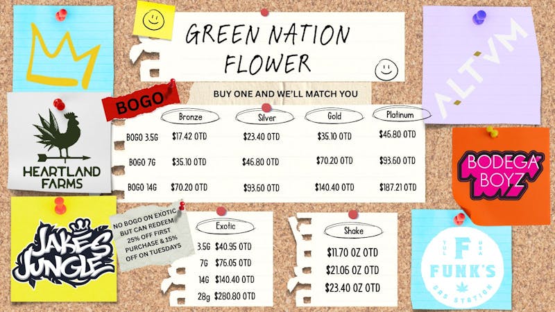 Green Nation #1 💐GREEN NATION FLOWER PRICES OTD💐