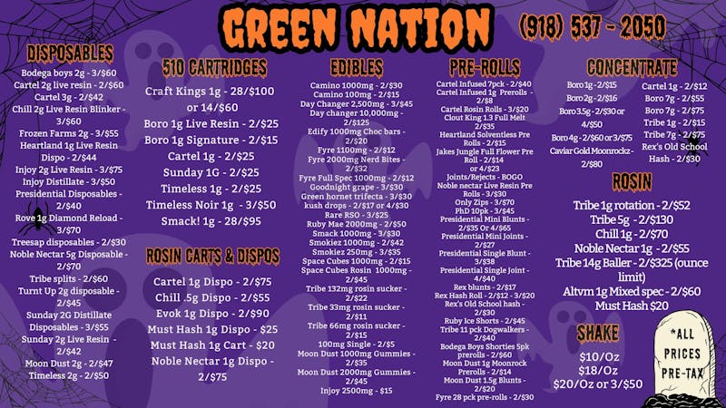 Green Nation #1 👻Only Zip 28pcks 3/$70👻