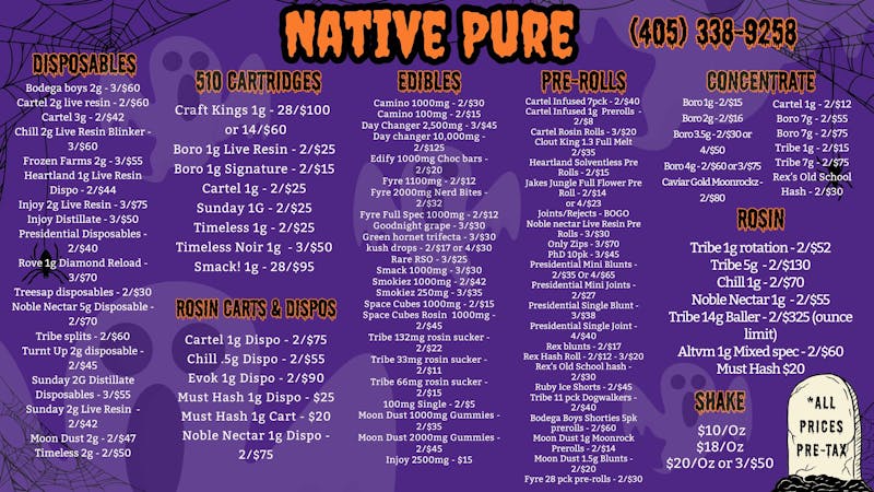 Native Pure 👻CHILL 2g Live Resin Blinker 3/$60👻