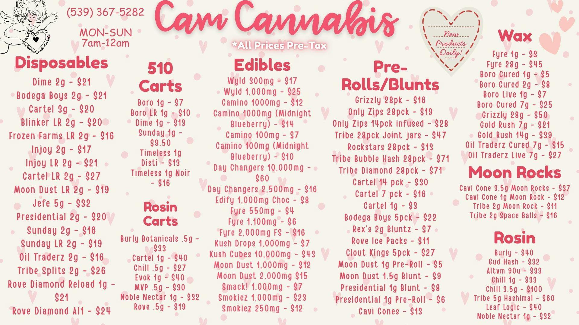 CAM Cannabis 💘💘Eighths Starting at 8.65 OTD💘💘