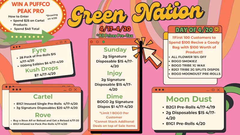 Green Nation #1 🔥4/20 WEEKEND DEALS🔥