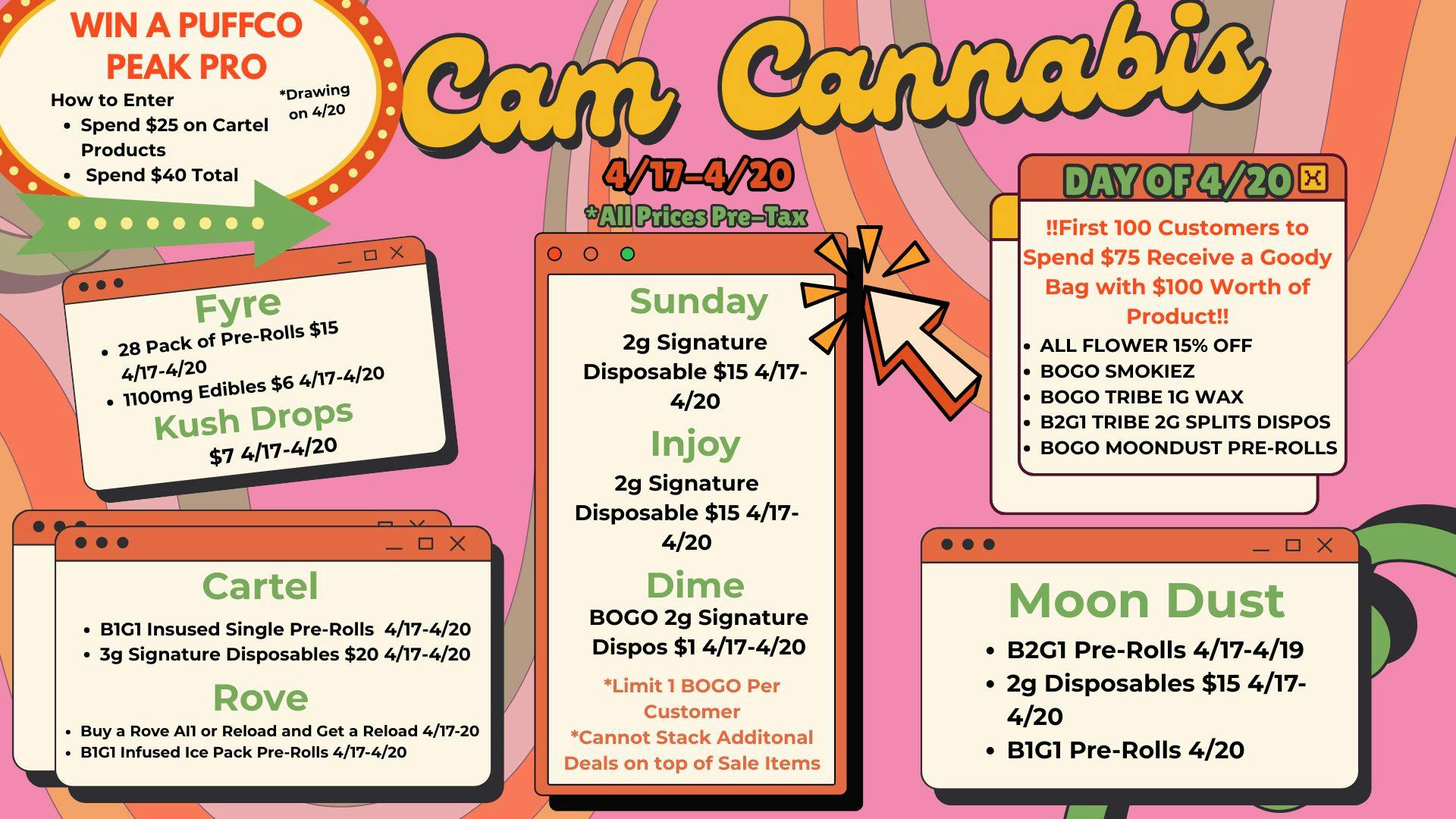 CAM Cannabis 🔥4/20 WEEKEND DEALS🔥