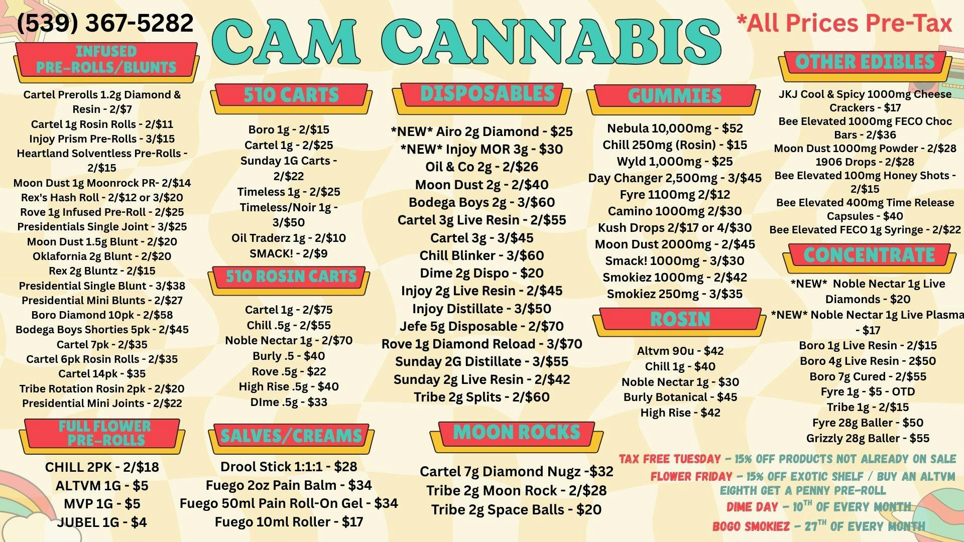 CAM Cannabis 💨NEW INJOY 3g & AIRO DISPOSABLES💨