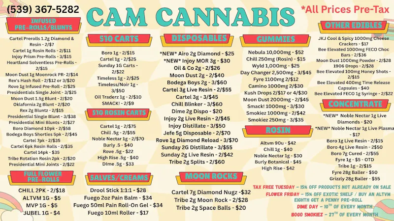 CAM Cannabis 💨NEW INJOY 3g & AIRO DISPOSABLES💨
