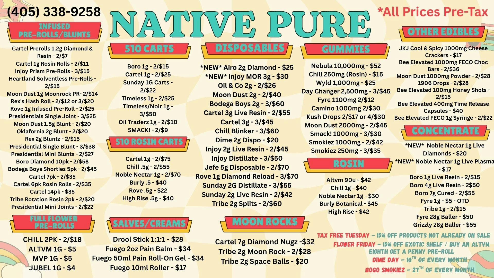Native Pure 💨NEW INJOY 3g & AIRO DISPOSABLES💨