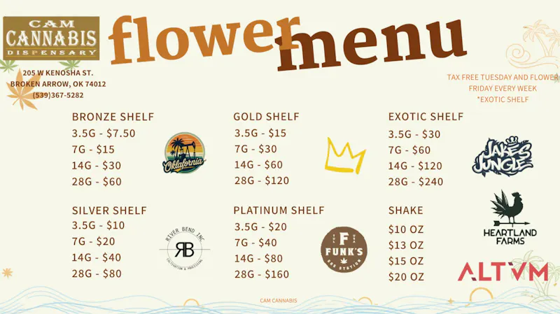 CAM Cannabis FLOWER FRIDAY EVERY FRIDAY!!