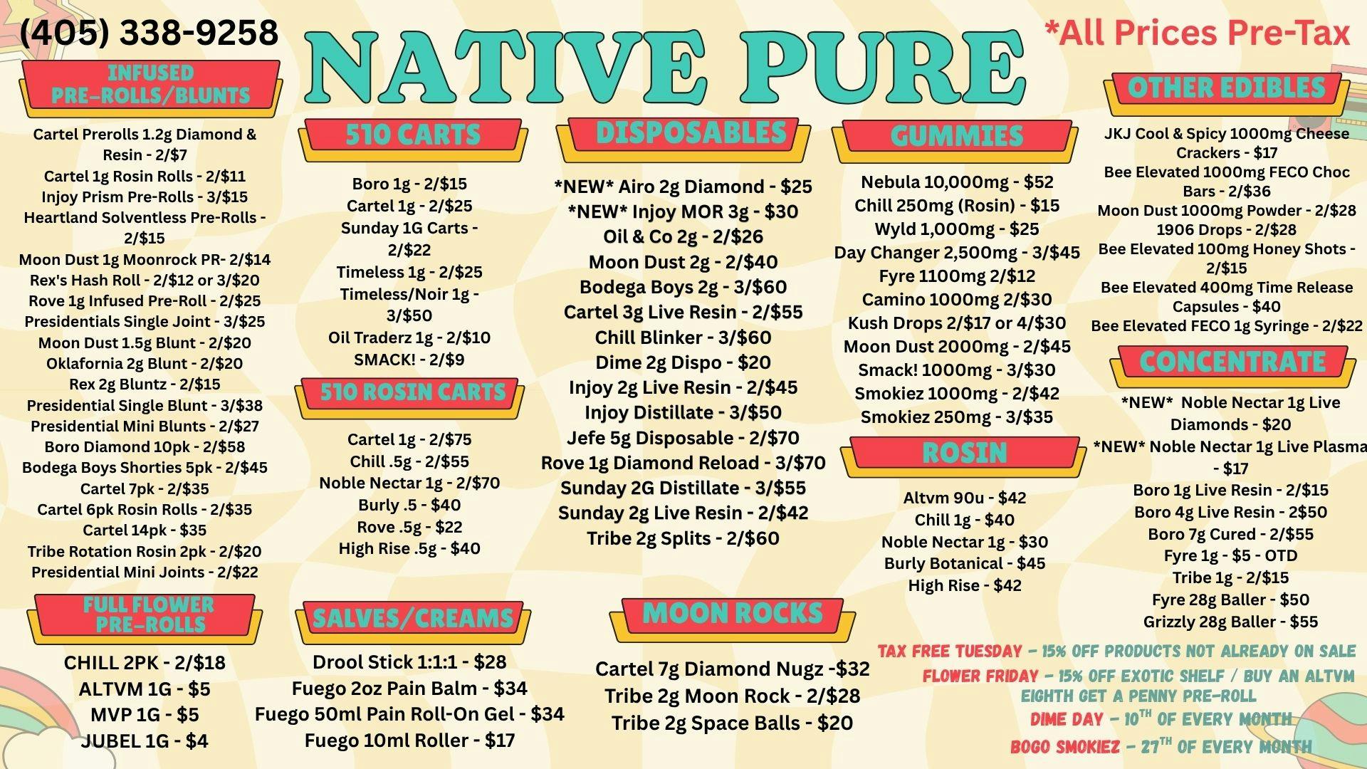 Native Pure 💨NEW INJOY 3g & AIRO DISPOSABLES💨