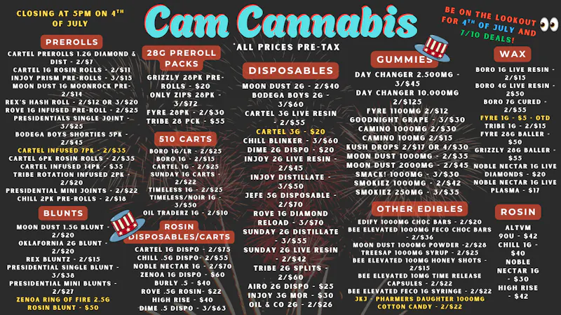 CAM Cannabis 🦋☀️ SUMMER DEALS ARE HEATING UP ☀️🦋