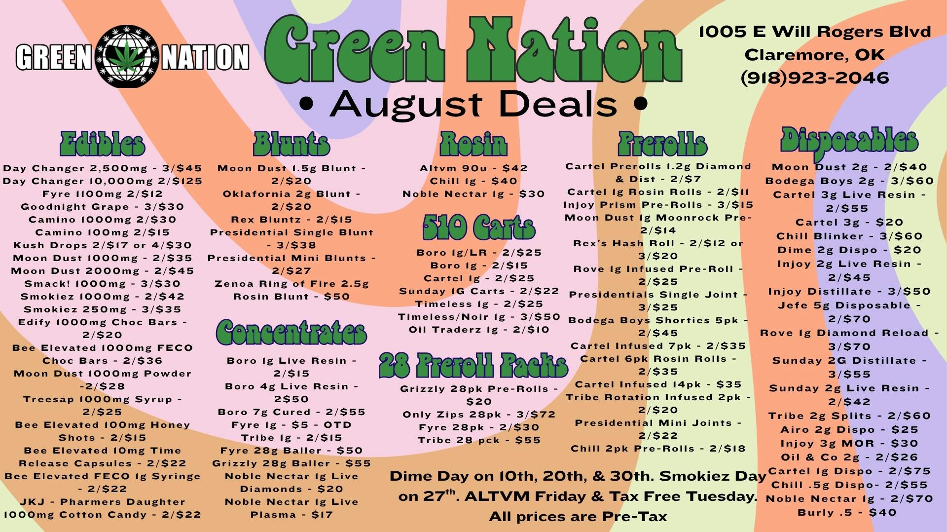 Green Nation - Claremore HOT MONTH, HOTTER DEALS!!