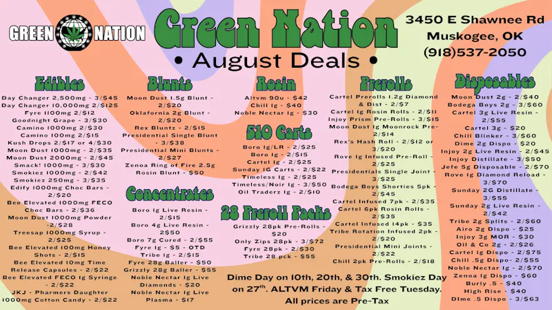 Green Nation #1 HOT MONTH, HOTTER DEALS!!