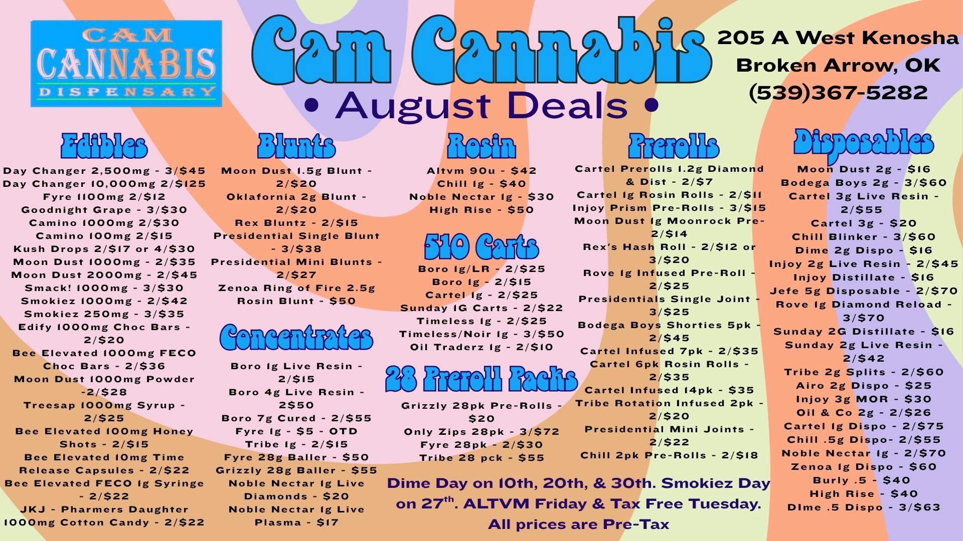 CAM Cannabis 🤯5g Disposables $40 OTD🤯