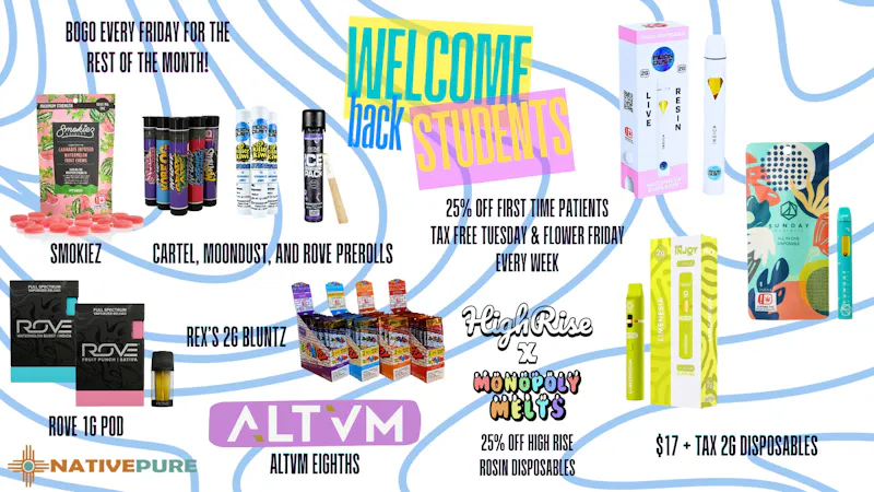Native Pure $17 Sunday, Moon Dust, and Injoy 2g Disposables!