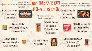 Native Pure HALLOWEEN FLASH SPECIALS