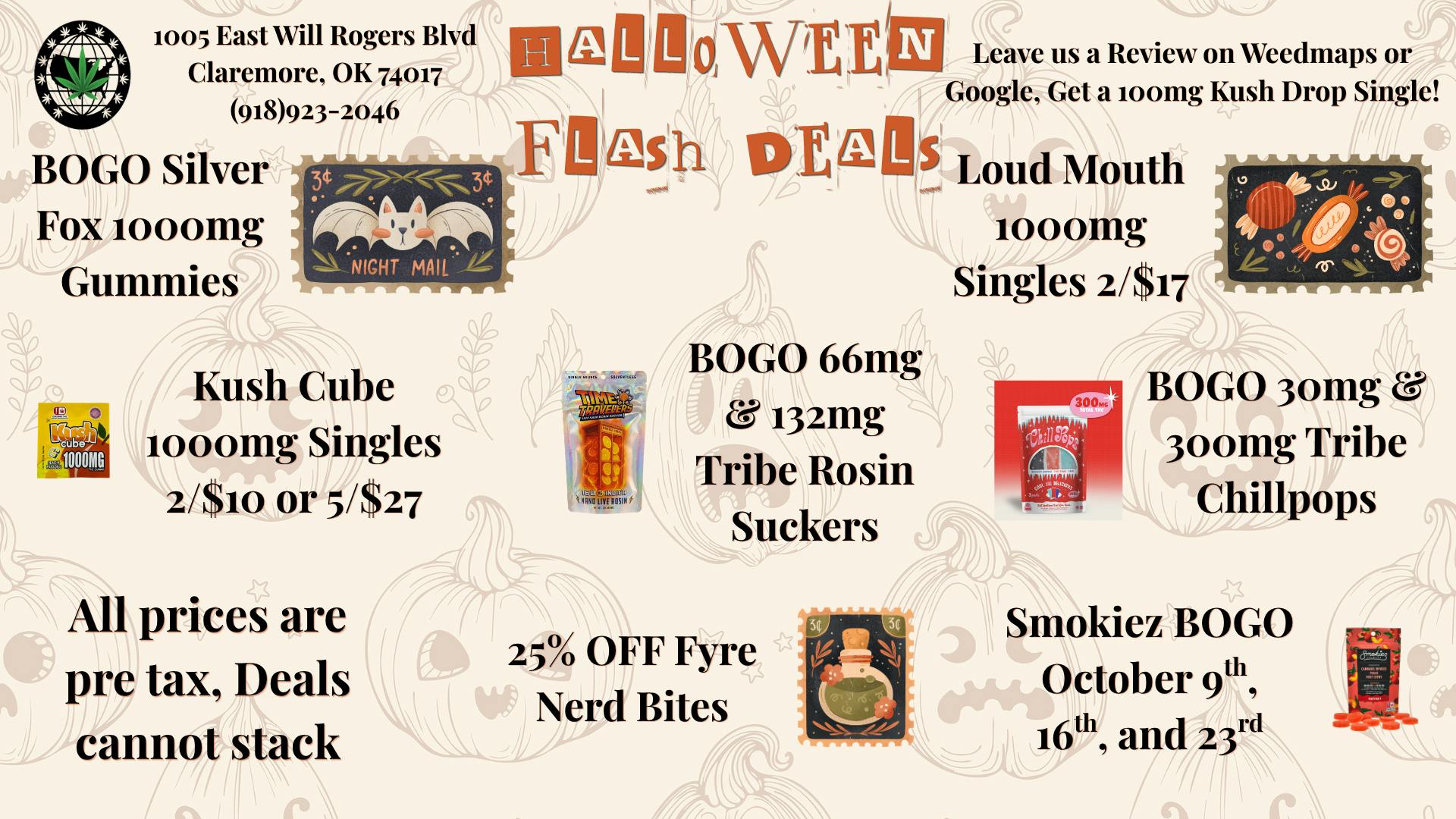 Green Nation - Claremore HALLOWEEN FLASH SPECIALS